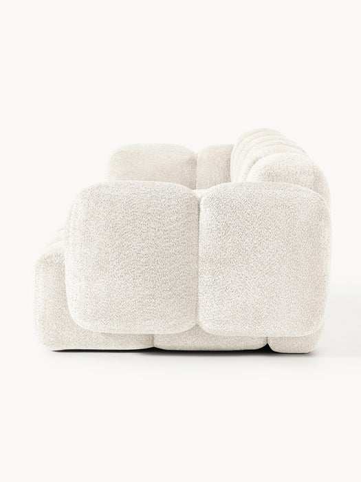Modular Teddy-Boucl Sofa Tayla 4-seater