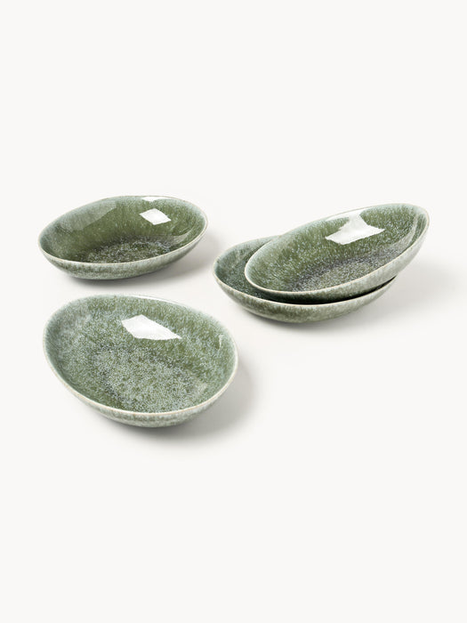 Handmade Organic Shaped Tableware Set Macey 4 people Set of 12