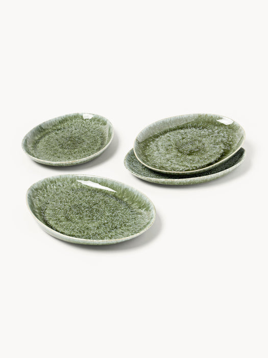 Handmade Organic Shaped Tableware Set Macey 4 people Set of 12