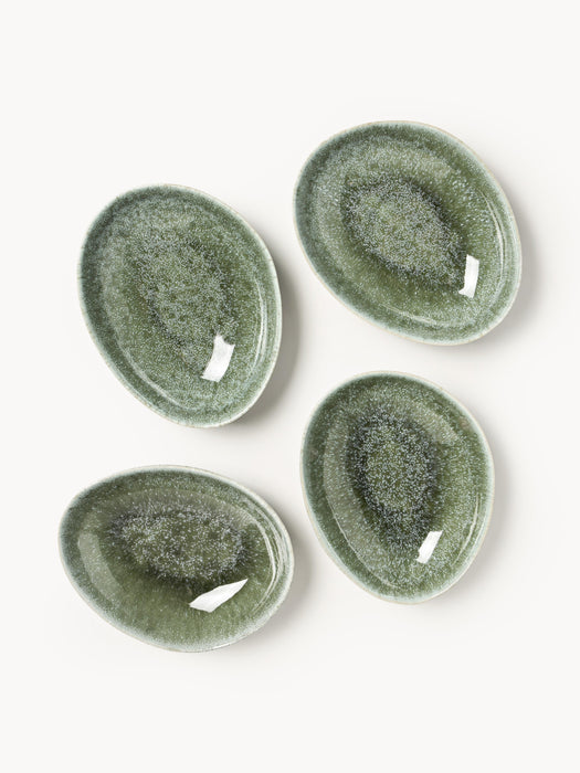 Handmade Organic Shaped Tableware Set Macey 4 people Set of 12