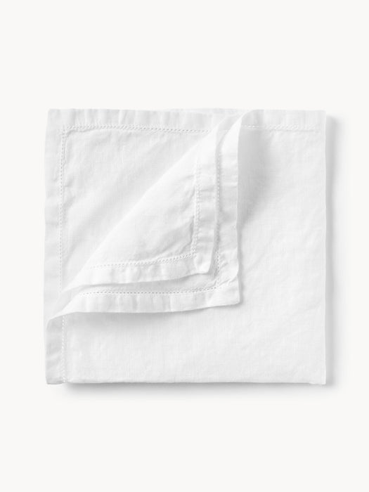 Linen Napkins Larissa with Hemstitch Set of 4