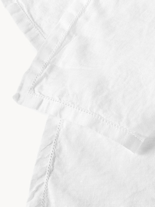 Linen Napkins Larissa with Hemstitch Set of 4