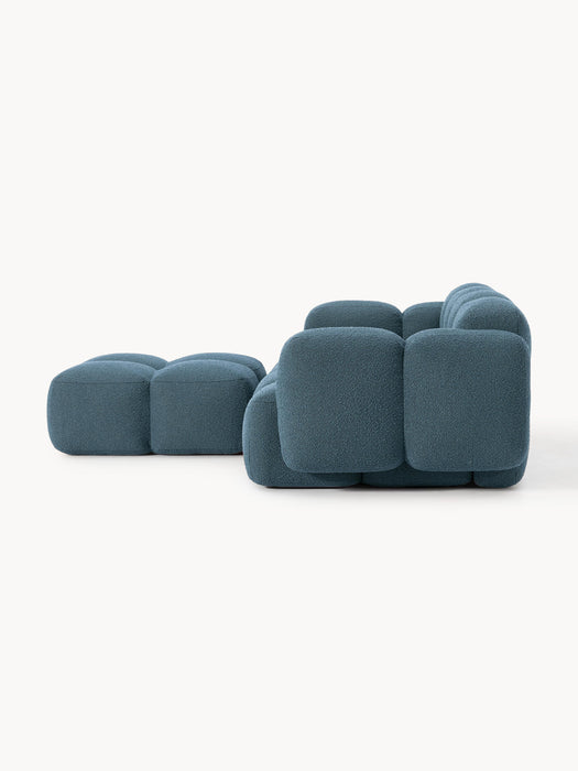 Boucl Modular Sofa Tayla 2-seater with Ottoman leftright