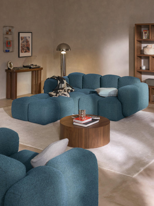 Boucl Modular Sofa Tayla 2-seater with Ottoman leftright