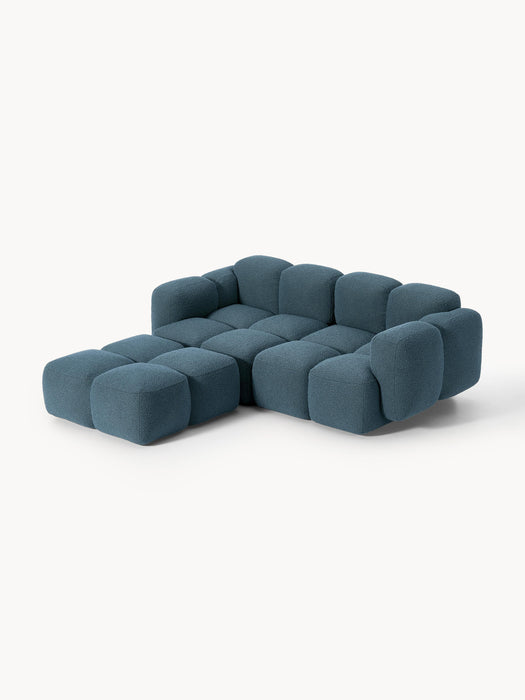 Boucl Modular Sofa Tayla 2-seater with Ottoman leftright