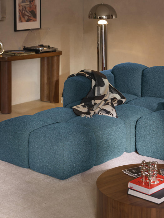 Boucl Modular Sofa Tayla 2-seater with Ottoman leftright