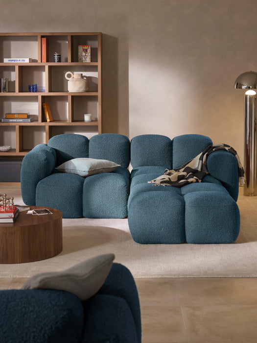 Boucl Modular Sofa Tayla 2-seater with Ottoman leftright