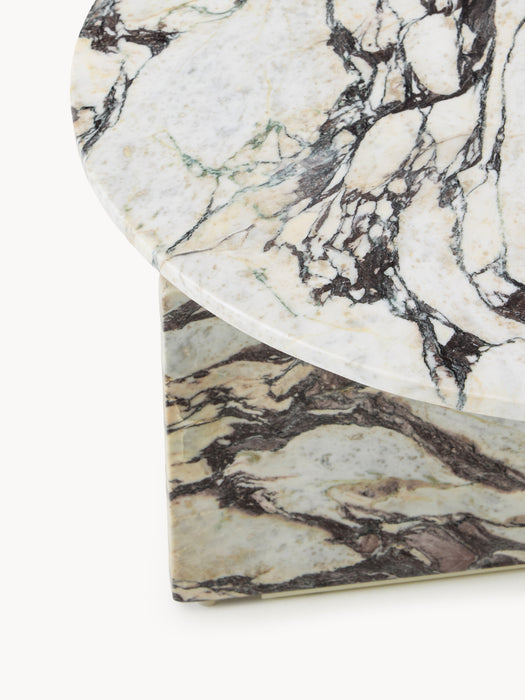 Round Calacatta Viola Marble Coffee Table Marisa