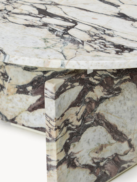Round Calacatta Viola Marble Coffee Table Marisa
