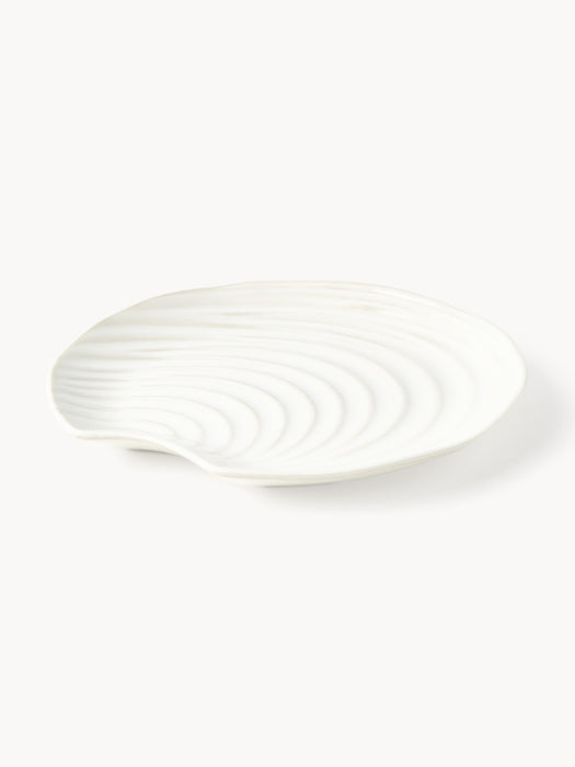 Porcelain Shell Plates Andrina Set of 4