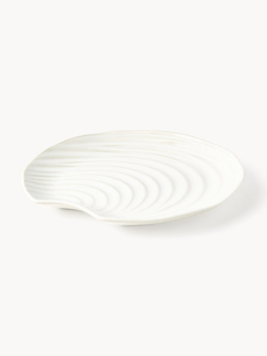 Andrina Porcelain Shell Plates, Set of 4