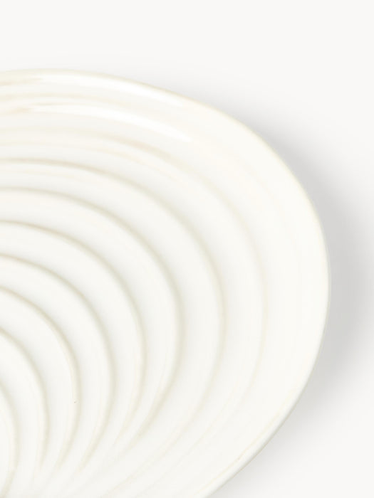 Porcelain Shell Plates Andrina Set of 4