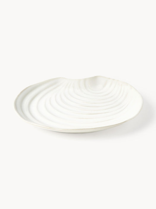 Porcelain Shell Plates Andrina Set of 4