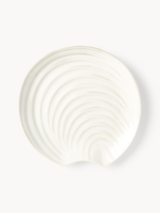 Andrina Porcelain Shell Plates, Set of 4