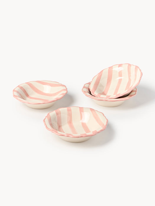 Hand-Painted Soup Plates Donald Set of 4