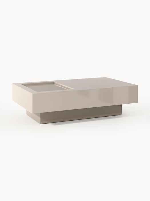 Rectangular Coffee Table Alessa with Storage Space