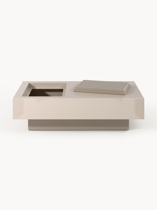 Rectangular Coffee Table Alessa with Storage Space