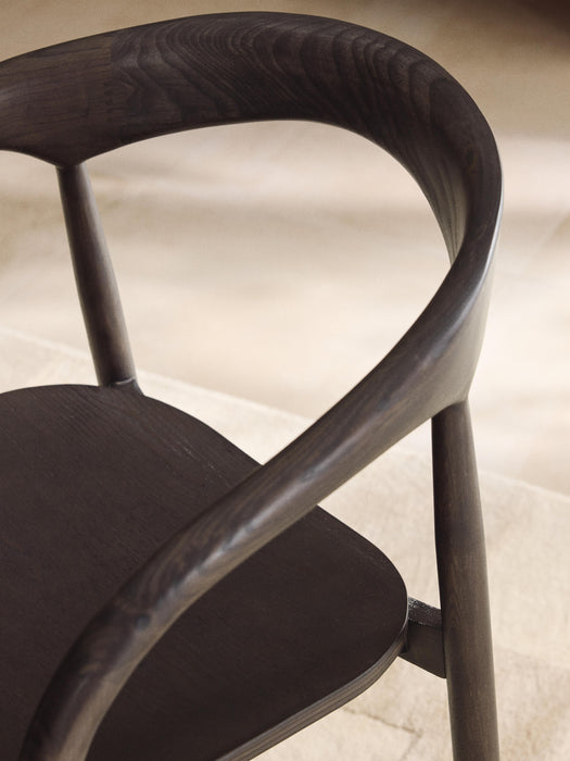 Ash Wood Dining Chair Camille with Armrests