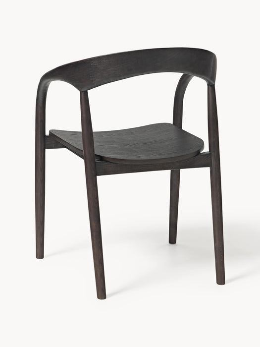 Ash Wood Dining Chair Camille with Armrests