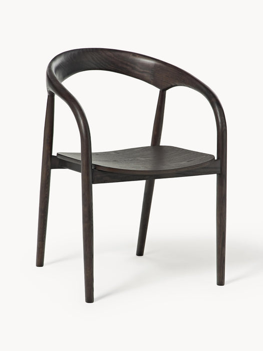 Ash Wood Dining Chair Camille with Armrests