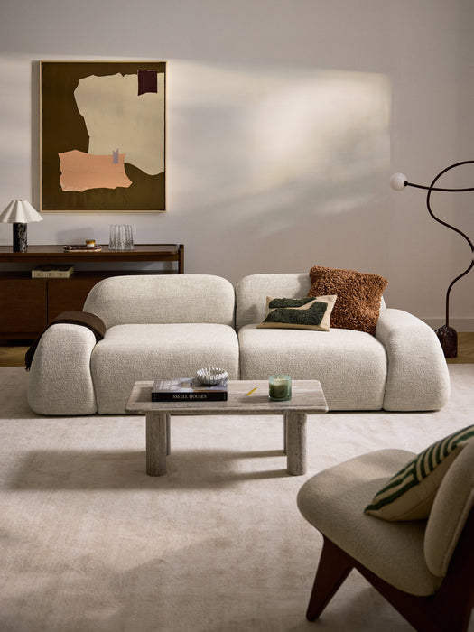 Modular Boucl Sofa Wolke 3-seater