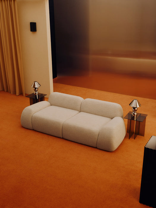Modular Boucl Sofa Wolke 3-seater
