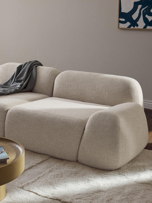 Modular Boucl Sofa Wolke 3-seater