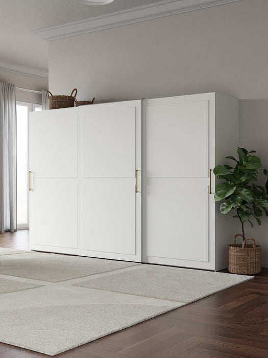 Charlotte Modular Sliding Door Wardrobe, 300 cm Wide, in various sizes