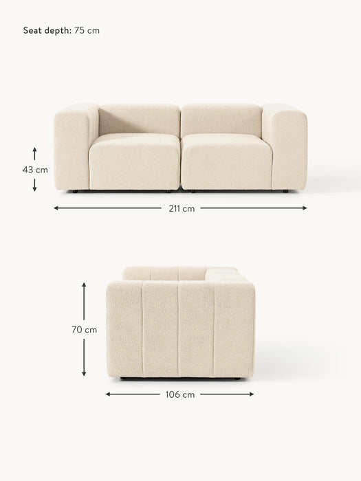 Boucl Modular Sofa Lena 2-seater