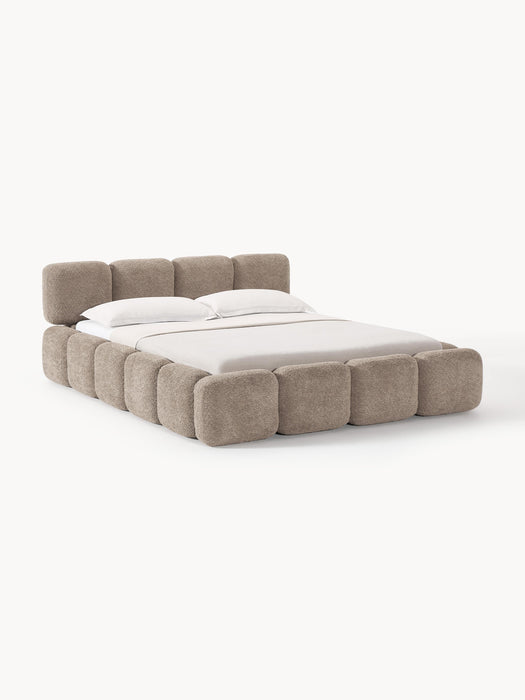 Upholstered Teddy Boucl Bed Tayla