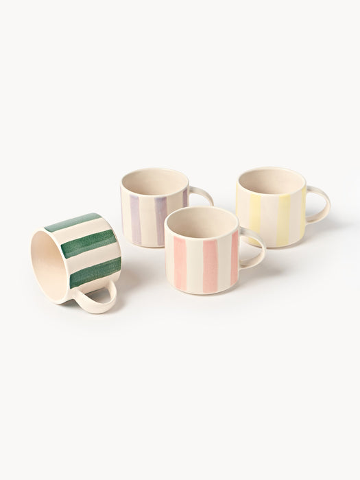 Hand-Painted Mugs Donald Set of 4