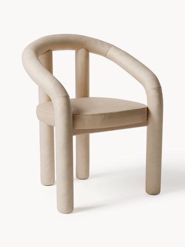 Calan Velvet Arm Chair