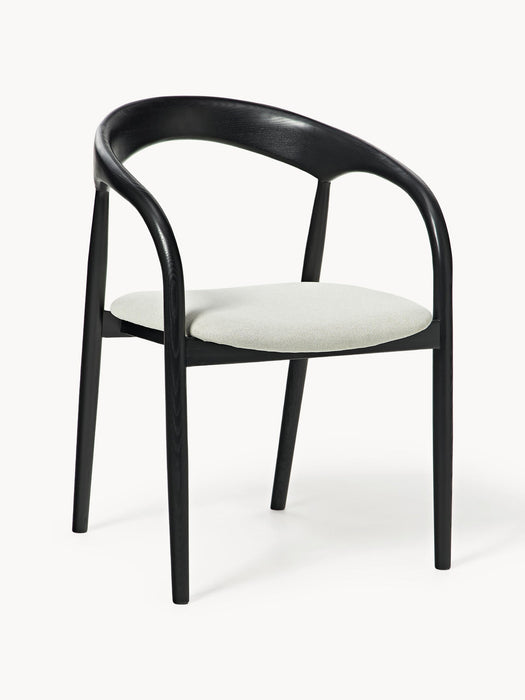 Camille Ash Wood Dining Chair with Seat Cushion