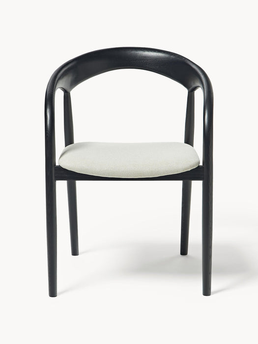 Camille Ash Wood Dining Chair with Seat Cushion