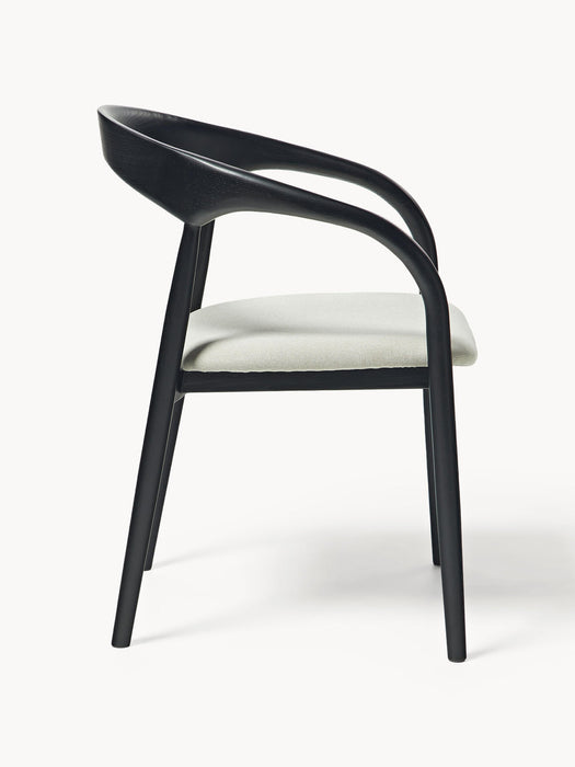 Camille Ash Wood Dining Chair with Seat Cushion