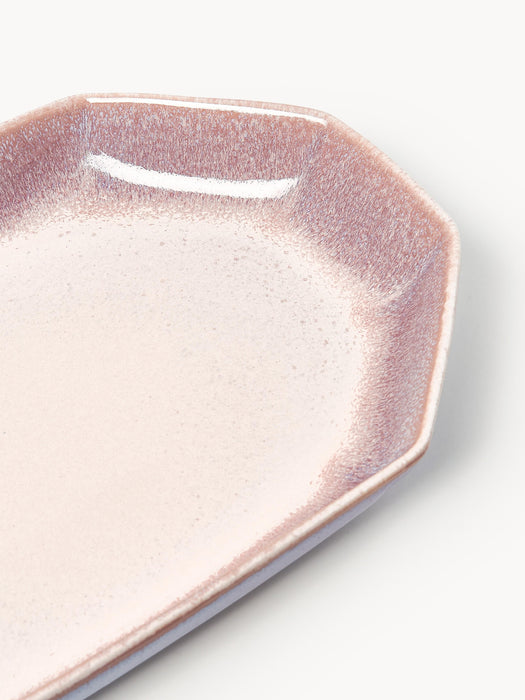 Handmade Serving Plate Vinci with Reactive Glaze