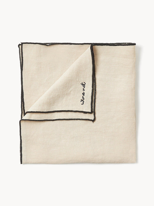 Embroidered Linen Napkins Cosmo, Set of 4