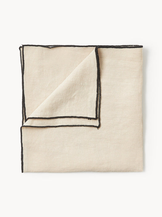 Embroidered Linen Napkins Cosmo Set of 4