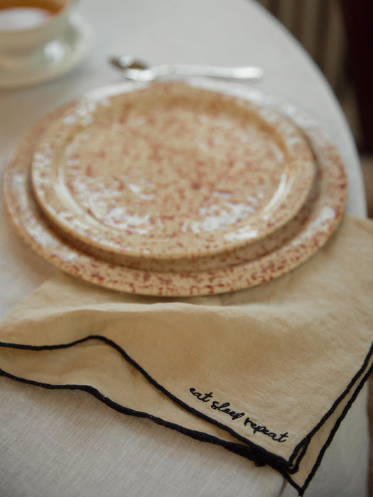 Embroidered Linen Napkins Cosmo Set of 4