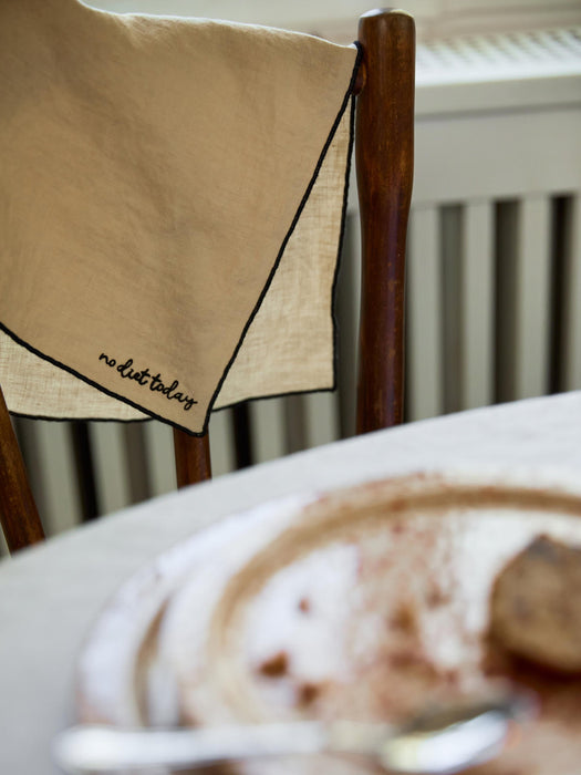 Embroidered Linen Napkins Cosmo, Set of 4