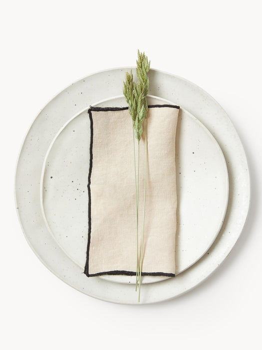 Embroidered Linen Napkins Cosmo Set of 4