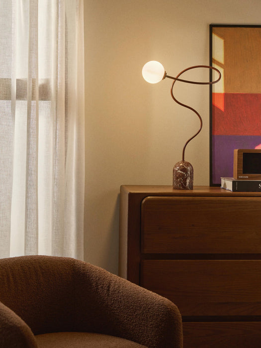 Alina Table Lamp with Marble Base