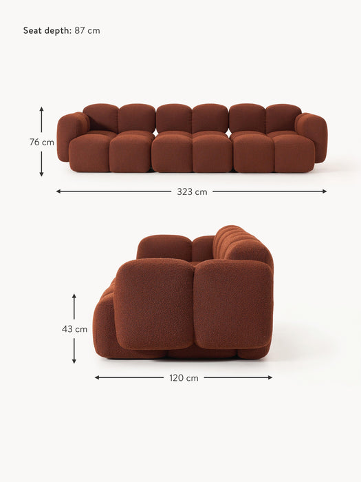 Boucl Modular Sofa Tayla 4-seater