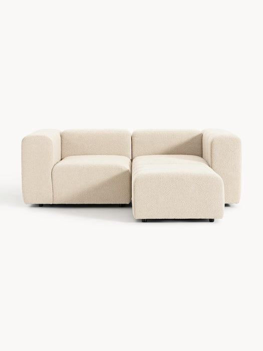 Boucl Modular Sofa Lena 2-seater with Ottoman leftright