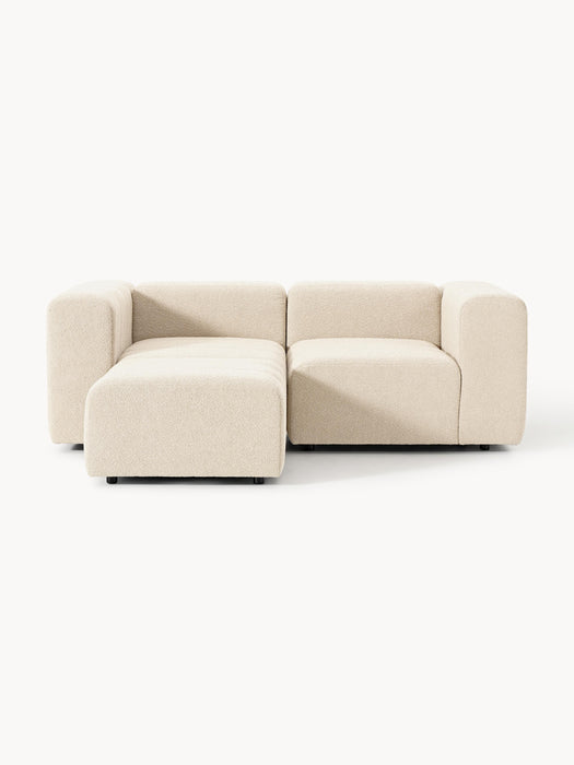 Boucl Modular Sofa Lena 2-seater with Ottoman leftright