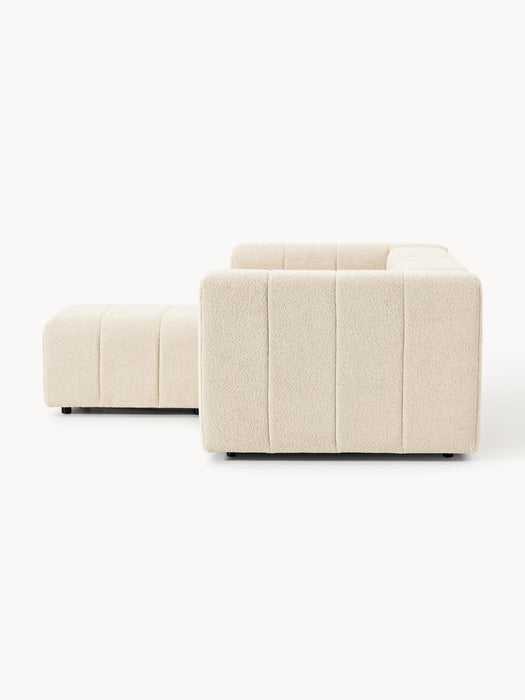 Boucl Modular Sofa Lena 2-seater with Ottoman leftright