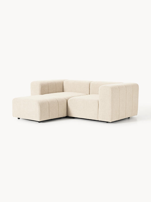 Boucl Modular Sofa Lena 2-seater with Ottoman leftright