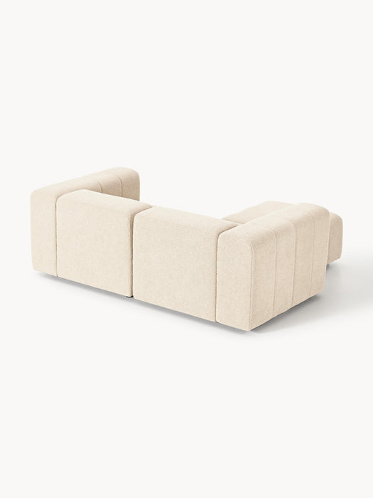 Boucl Modular Sofa Lena 2-seater with Ottoman leftright
