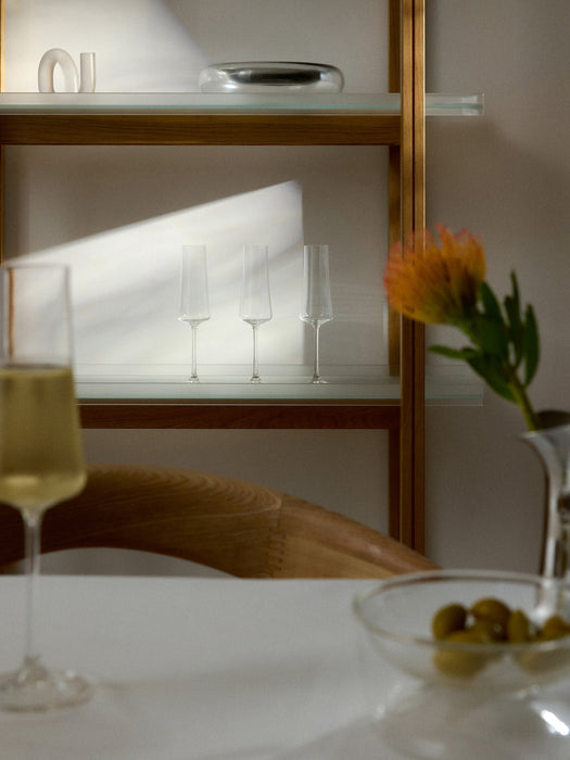 Gwenda Crystal Champagne Flutes, Set of 6