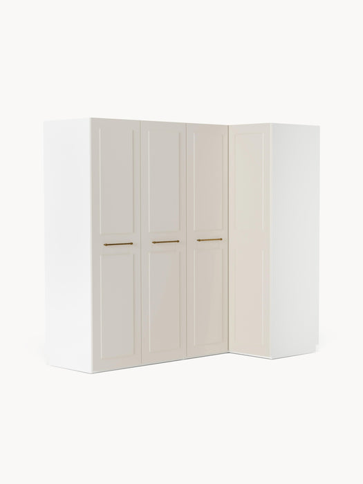 Modular Corner Wardrobe Charlotte 215 cm Wide in various sizes